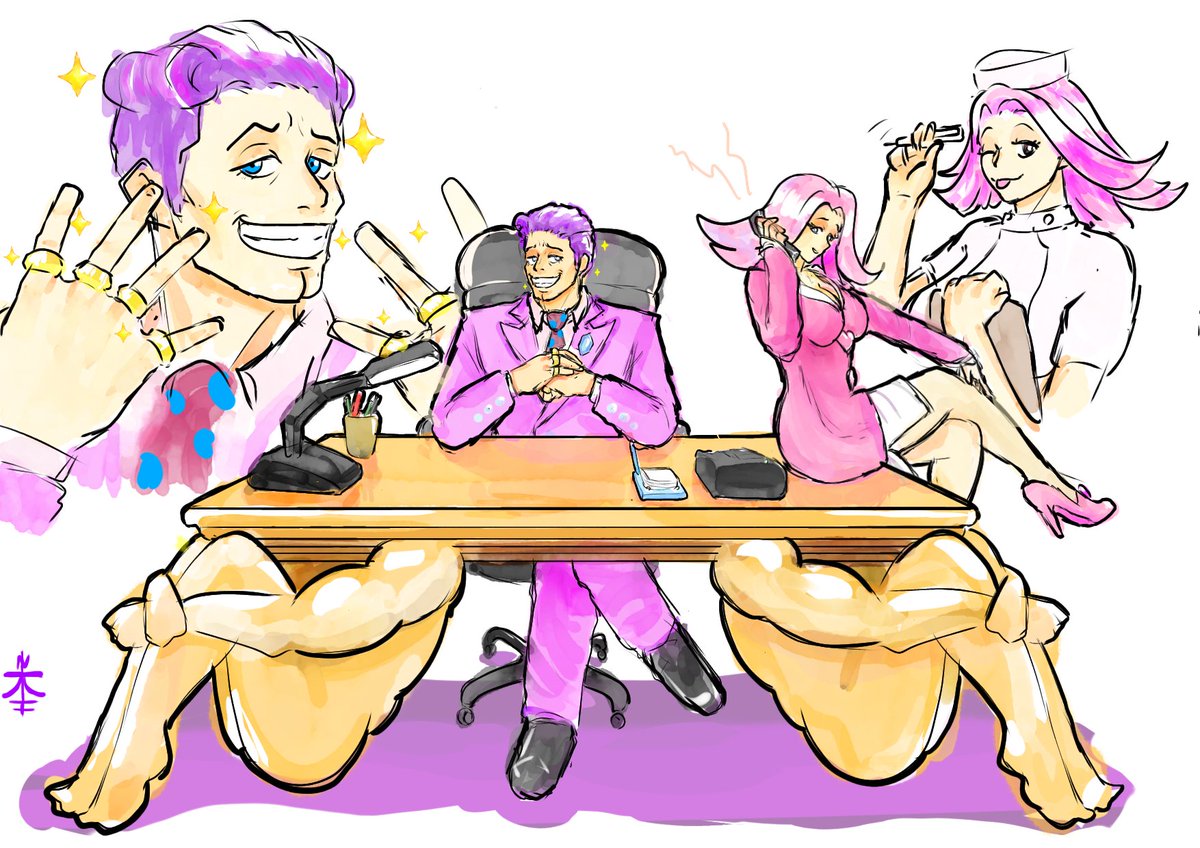 zakku_harley's tweet photo. "I am always abso-posi-lutely perfect!"

"Oh, Mr. President, you have such a way with words~🩷"

#aceattorney #aprilmay #reddwhite https://t.co/sk2BZNZpeL