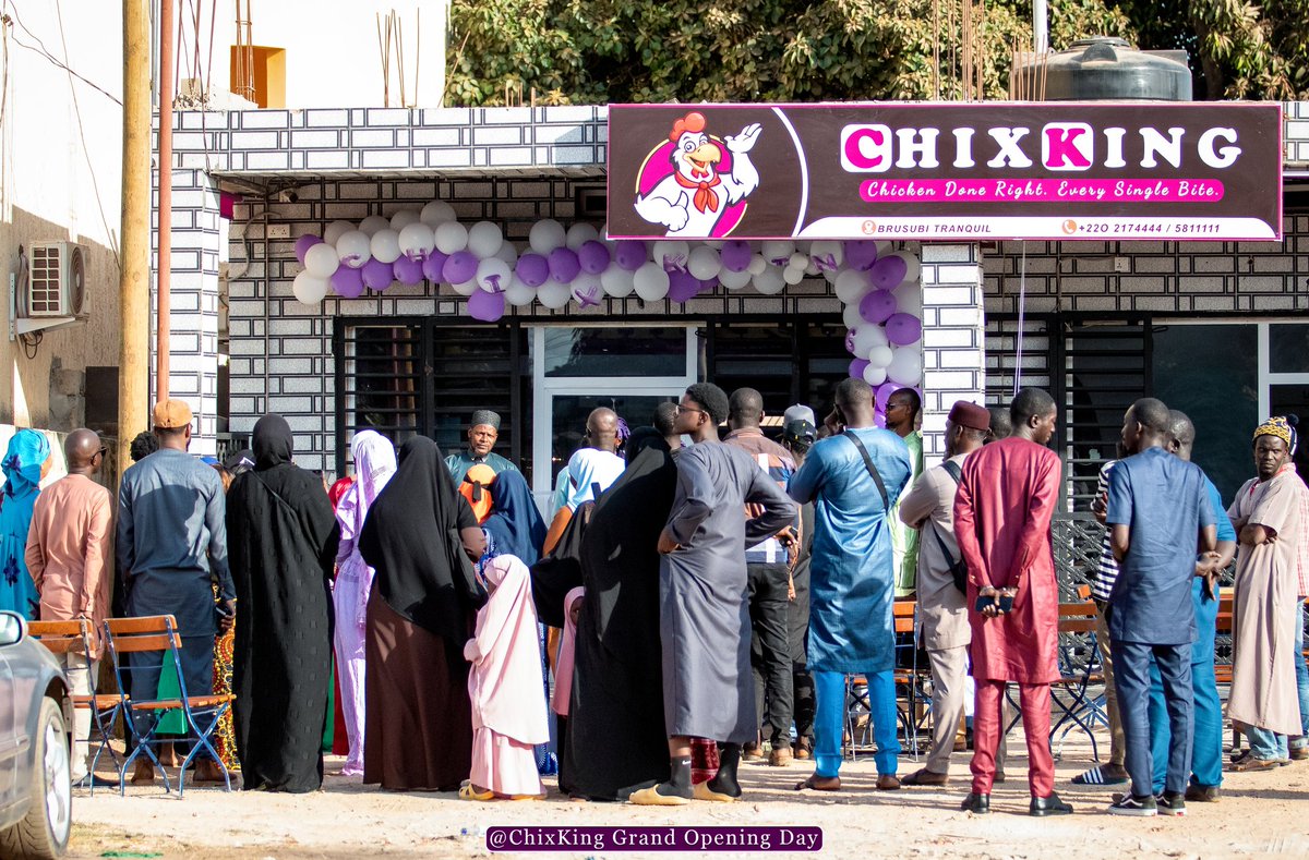 Chix_King's tweet photo. 11th April 2025 – A Taste Was Born.
The birth of ChixKing marks more than just the opening of a fast food restaurant , it’s the rise of a proudly Gambian-owned brand with a bold vision and an even bolder flavour.

#ChixKingGambia #ProudlyGambian 
#chixking
#fastfoot #restaurant https://t.co/xFxO5ZnrHc