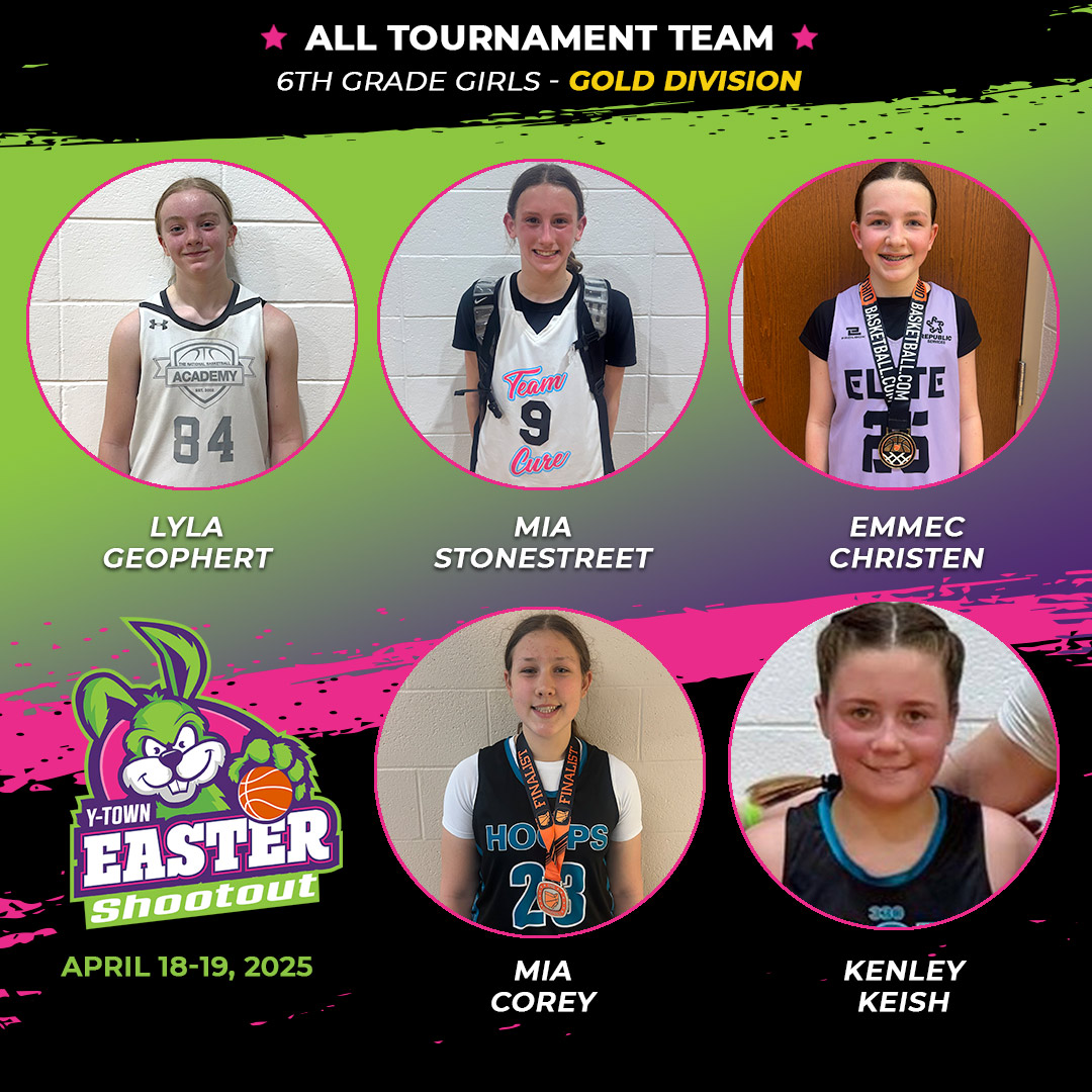 Ohio_Basketball's tweet photo. Youngstown Easter Showdown, 6th-grade girls gold division all-tournament team! @tNBA_CLE @TeamCureHoops @212EliteBBall #330Hoops https://t.co/QCOdBYQ5MH