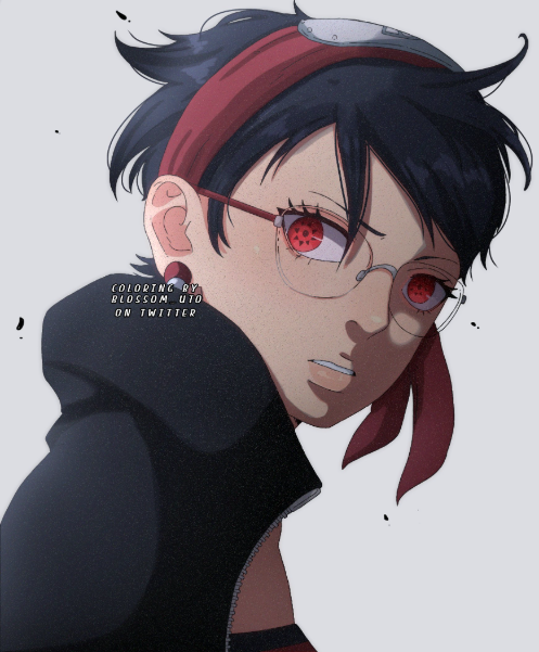 Se a Sarada estivesse na Quarta Grande Guerra Ninja, ela teria acabado com tudo em uns 15 minutos!!! Ela só esperaria o Naruto converter todo mundo de mal, quem não fosse, tchau.

Esse é o nível dela, e o nível q nos esperávamos da filha do Sasuke e da Sakura.

(🎨: <a href="/Blossom_uto/">𝖻𝗅𝗈𝗌𝗌𝗈𝗆 𓈒⁺</a>)