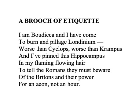 ellin_anderson's tweet image. Dead chuffed to have received this #brooch for my birthday on Friday: an #enamel #Hippocampus from the #AshmoleanMuseum in #Oxford. The original is dated somewhat later than #Britain’s bold #queen, 2nd – 3rd century A.D. #Boudicca #Boadicea #FolkloreSunday