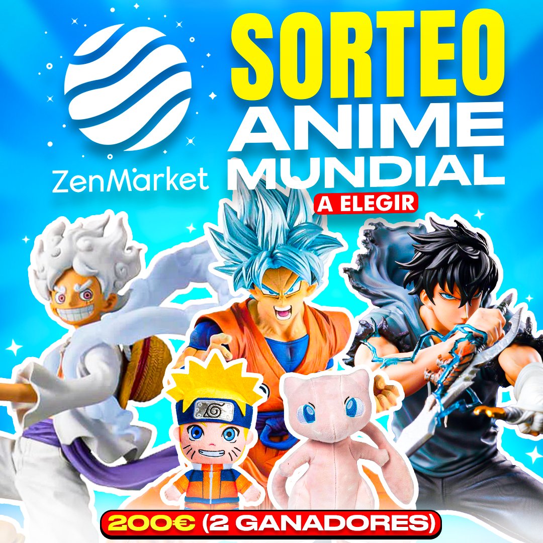 🔥 𝐒𝐎𝐑𝐓𝐄𝐎 𝐈𝐍𝐓𝐄𝐑𝐍𝐀𝐂𝐈𝐎𝐍𝐀𝐋 x 200€ en productos de Japón con ZenMarket para 2 GANADORES 🔥

⚡𝟐 𝐏𝐀𝐒𝐎𝐒 𝐃𝐄 𝐒𝐄𝐆𝐔𝐈𝐑⚡

1. Dar Like y RT a la publicación y seguir a 
@rodiksama

  + 
<a href="/zenmarket_es/">ZenMarket - Intermediario de Compras en Japón</a>

2. Menciona a un amig@ en los comentarios 👀 (cuantos más