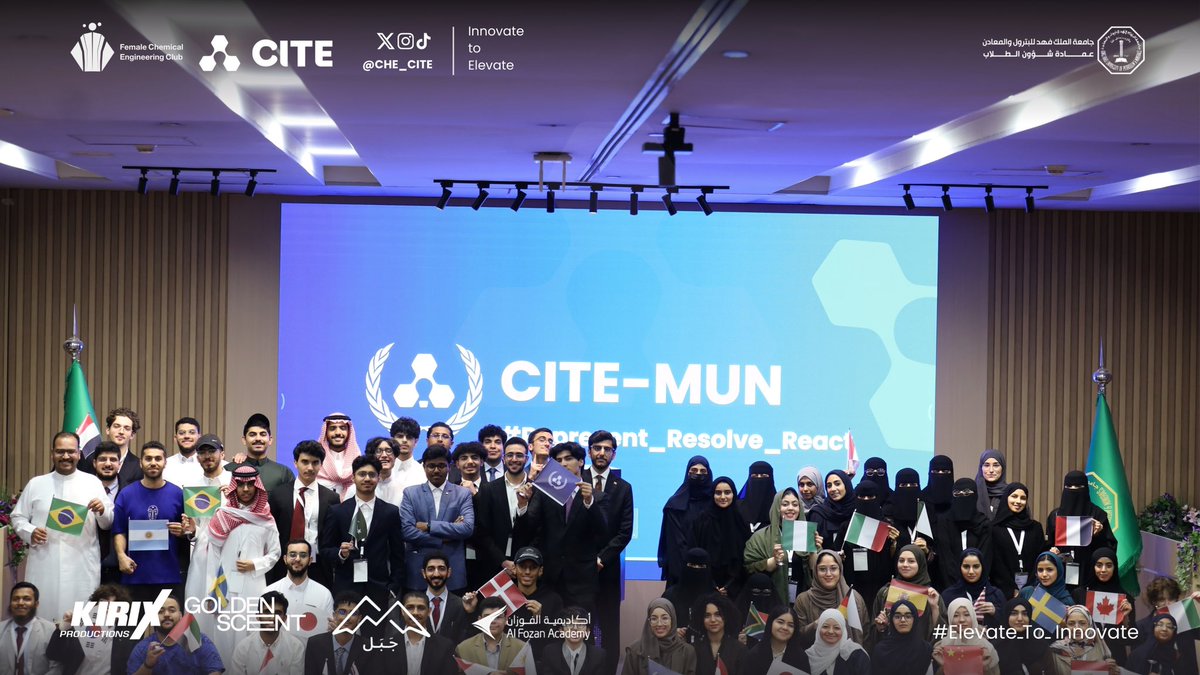 CHE_CITE's tweet photo. Moments from the first-ever MUN at KFUPM! where diplomacy and global issues took center stage for the first time.
#CITE2025 #Elevate_To_Innovate https://t.co/1utIZDsPsE