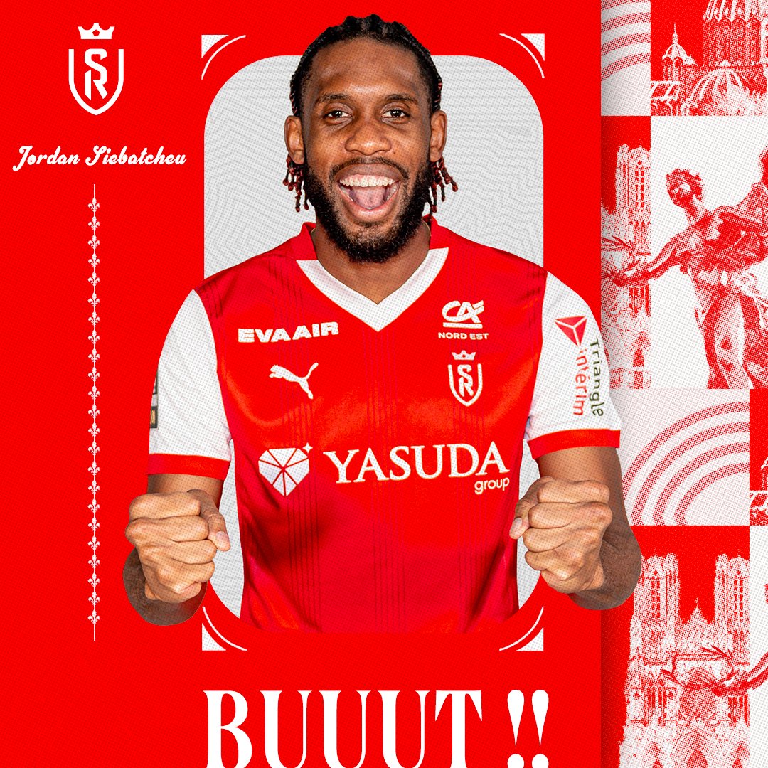 StadeDeReims's tweet photo. ⏱️ 39' 1️⃣-0️⃣ 

⚽️ OUAAAIS JORDYYYY DE LA TÊTEEEEE 🤯

#SDRTFC #GoSDR https://t.co/PIgr2JL0hs