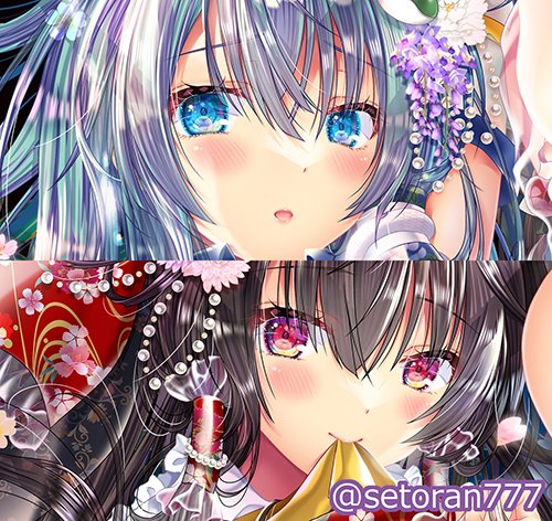 例大祭新作グッズ、華巫女霊夢さん・早苗さんアクリルボードです。
以前発行したタオルイラストを特大卓上スタンドにしました。和柄や装飾が華やか✨
B4(同人誌2冊分)サイズで高画質な7色印刷でプリント。
【05/05(月・祝)第二十二回博麗神社例大祭:A06ab せとらん】
よろしくお願いいたします。 