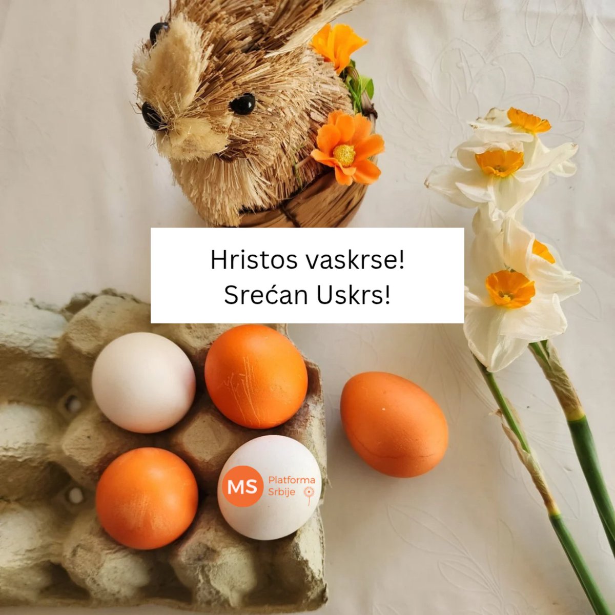 MS_Platforma's tweet image. Hristos Vaskrse!
Srećan Uskrs! 🧡