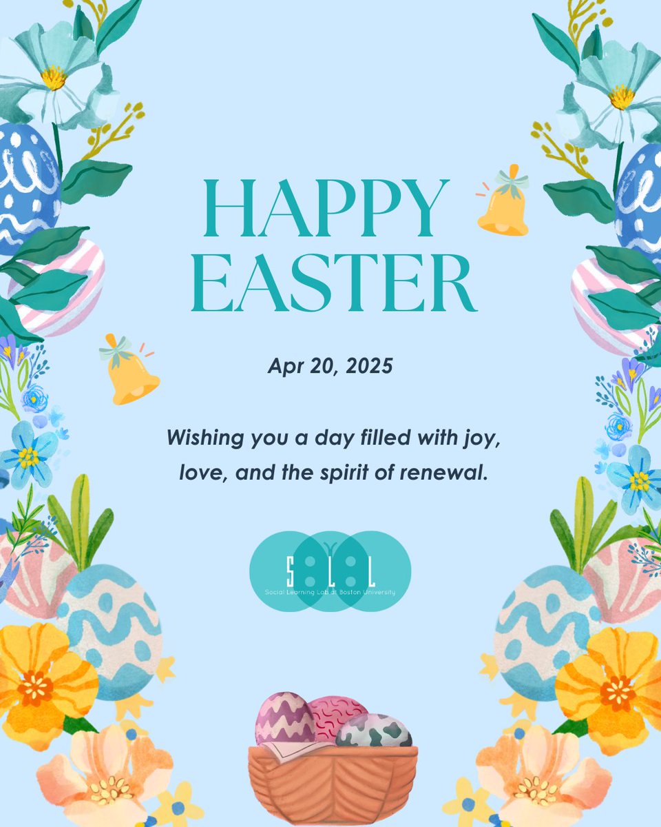 Wishing you a beautiful Easter filled with light, love, and way too much chocolate 🍫🥚💕 #busociallearninglab