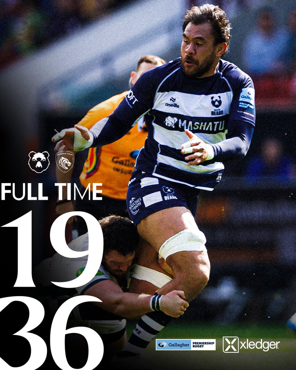 BristolBears's tweet photo. All over at Ashton Gate and it's the Tigers who take the spoils.

#BRIvLEI | @XledgerUK https://t.co/vFqMkDRBC2