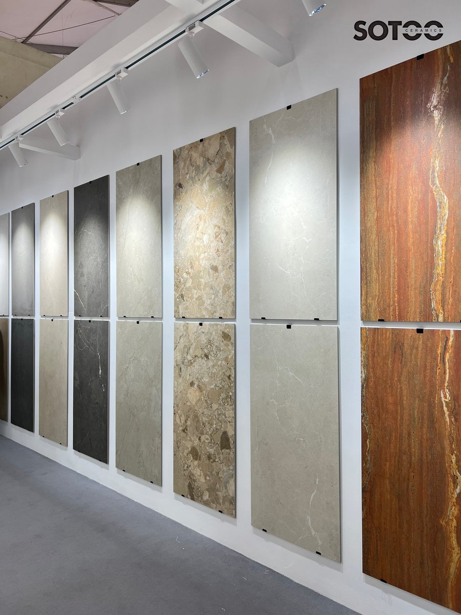 sotootiles's tweet photo. 【Day3 of the 42nd #CERAMBATH】

🔥Our #ceramic #tiles are currently on exhibition!
🔎Wait for you to explore our #innovation!

📍Booth A08, China Ceramics City Venue, Foshan, China
🗓️Apr. 18th-23rd, 2025

#exhibition #foshan #SOTOO https://t.co/sJ4pIWbVII