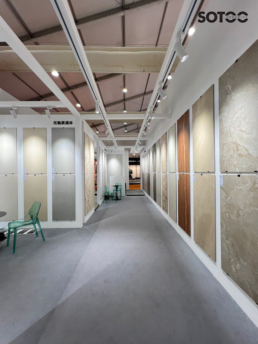 sotootiles's tweet photo. 【Day3 of the 42nd #CERAMBATH】

🔥Our #ceramic #tiles are currently on exhibition!
🔎Wait for you to explore our #innovation!

📍Booth A08, China Ceramics City Venue, Foshan, China
🗓️Apr. 18th-23rd, 2025

#exhibition #foshan #SOTOO https://t.co/sJ4pIWbVII