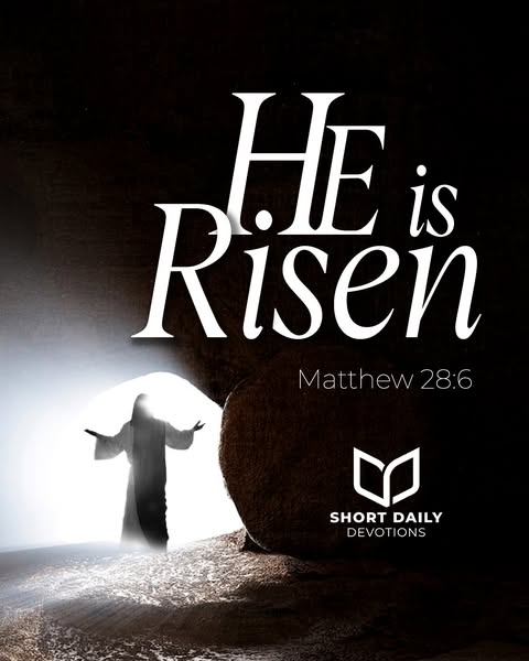 shortdevotions's tweet photo. He conquered the grave so you could rise too. Your story isnโt overโbecause He lives. (Matthew 28:6)
#HeIsRisen #EasterSunday #BecauseHeLives #HopeInChrist #ResurrectionPower #JesusLives #FaithOverFear #RisenSavior https://t.co/JoOEds2Hjj
