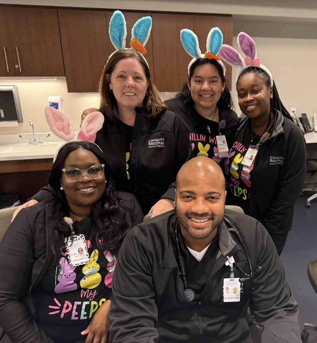 Hoppy Easter from Dr. Robinson and our amazing MAs! 🐰💐 Wishing everyone a joyful and refreshing spring weekend!