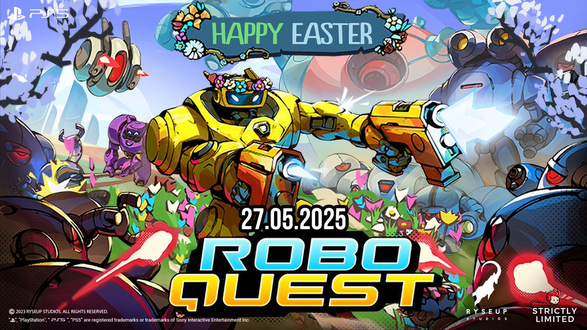 Happy Easter from the SLG team! 🐰🎮

Hope your baskets are full of candy and collectibles today! 

Speaking of collecting… why not add Roboquest to your game collection? 
Pre-orders available at: ecs.page.link/bYgtw