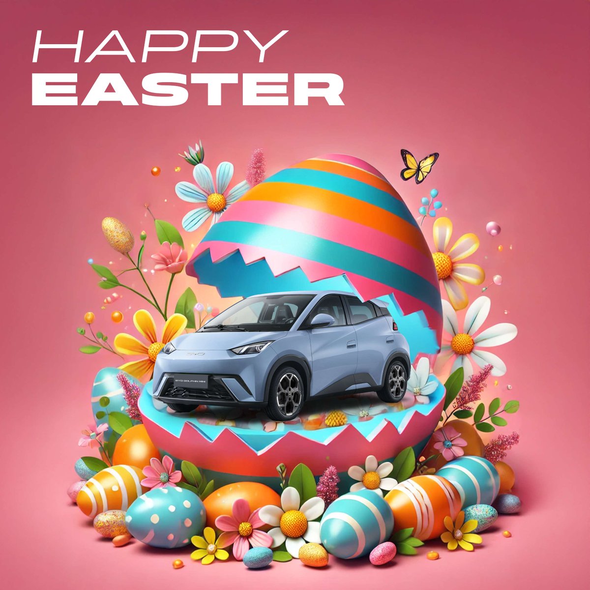 BYDCompany's tweet photo. Wishing you a joyful and peaceful Easter from all of us at BYD. https://t.co/cmZEeZVNIt