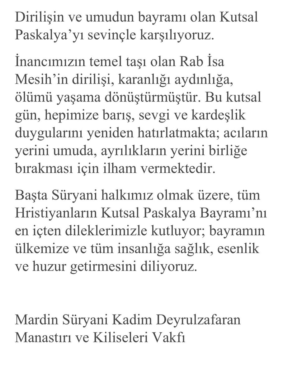 Mardin Süryani Kadim Vakfı (@suryani_kadim) on Twitter photo 