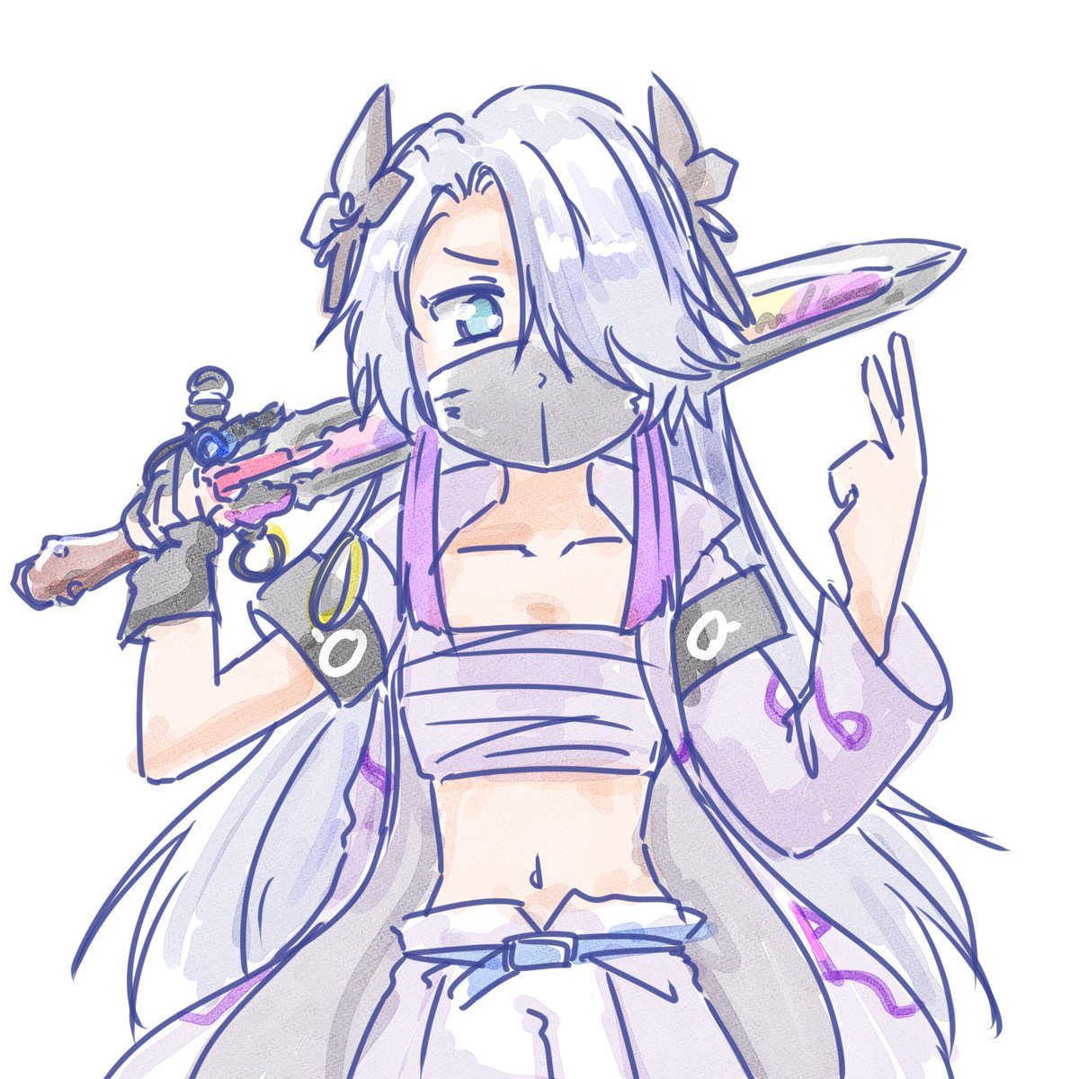 「(…………………アッ(フォルダ見る)) 」|OGA-SAN🔭🎸🎨観測結束絵描き垢のイラスト