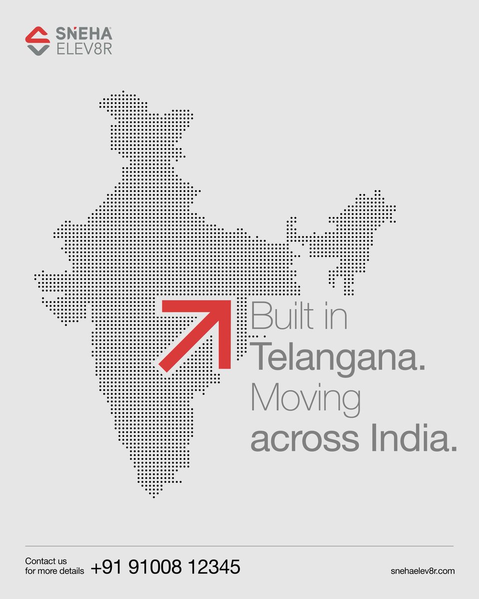 SnehaElev8r's tweet image. From our Miyapur-based manufacturing to installations across cities, we’re proud to be locally made and nationally trusted.

Visit our website: snehaelev8r.com

#customisedelevator #lifts #hospitalelevator #residentialelevator #industrialelevator #elevatormaintenance