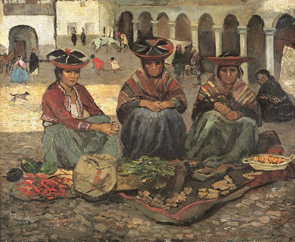 Mercado del Cusco, Felipe Cossío del Pomar (1920).