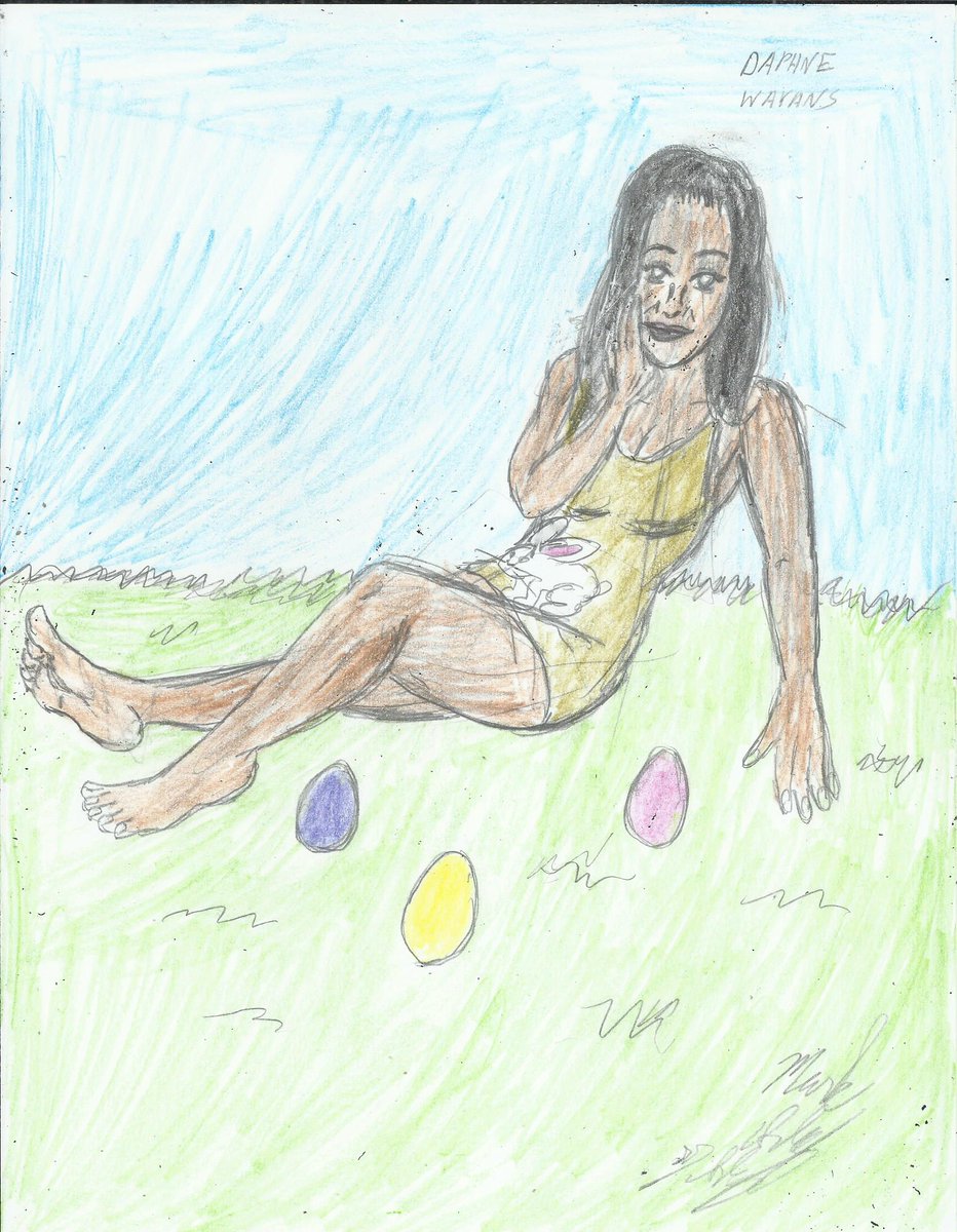 Happy Easter <a href="/daphnewayans/">Daphne Martin</a>  Daphne Wayans!!!!! Have a great &amp; wonderful Resurrection Sunday. I hope you like the new special Easter portrait I have drew of you. Let me know what you think. #artwork #daphnewayans #daphnemartin #happyeaster #portrait instagram.com/p/DIrJQdLxelo/…