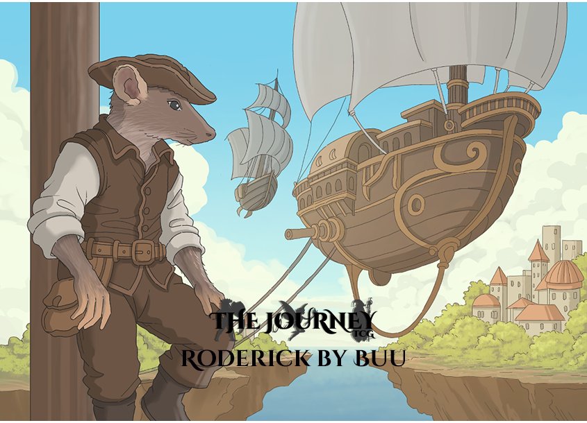 TheJourneyTCG's tweet photo. Teased last week, here is your first look at the Skyborne. 
Roderick is a seasoned merchant and member of the Skywatch Islands Trading Council. He wields considerable influence over the nation's trade policies and negotiations.
Illustrated by @Burgirl_Stall
#tcg #newgame https://t.co/ZgYM8gDASW