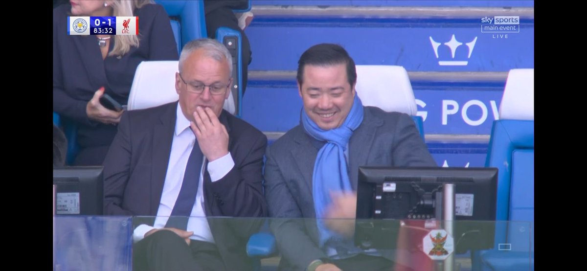 Blue_Fox1884's tweet photo. They don’t care. They are laughing at us. King Power out. https://t.co/QnlEHR4ykM