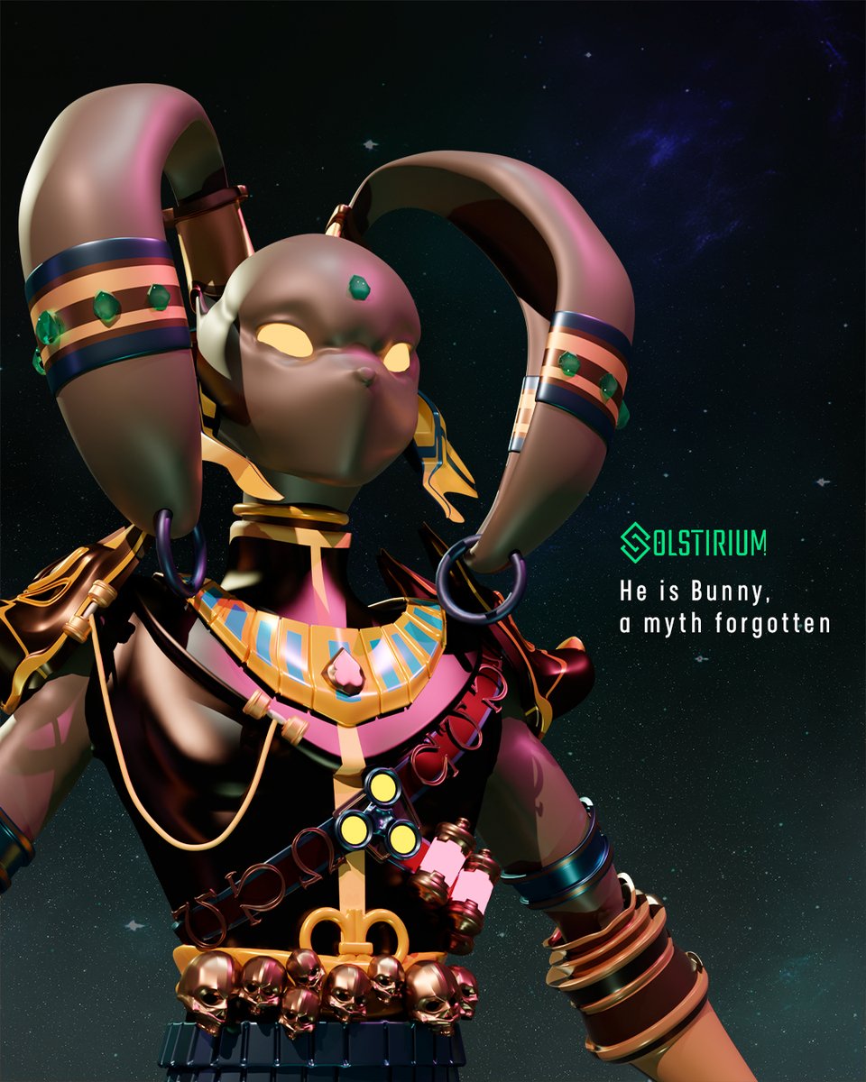 solstirium's tweet photo. 🐇 BUNNY – The Forgotten God

Once worshipped across galaxies, Bunny disappeared for millennia… and came back to a world that no longer remembers him.

✨ Controls all elements
🧠 Telepathic
👁️ Sees through dimensions

#Solstirium #web3 #NFT #storytelling #animationart https://t.co/ryUPrdItWA