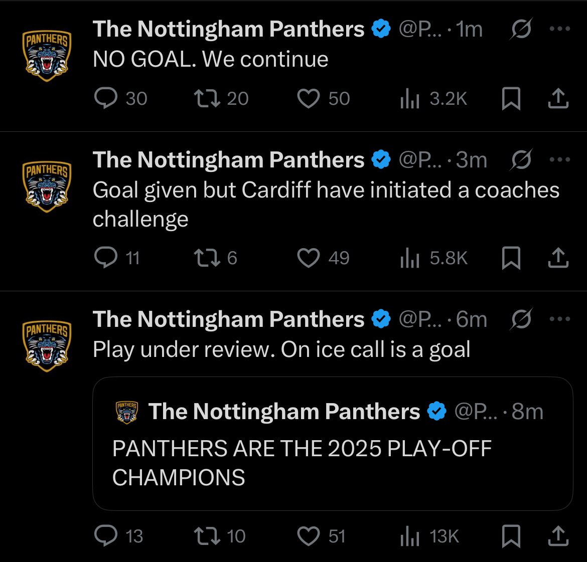 What ever happens for the rest of the game, this is the best thing to happen all season