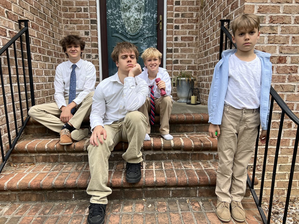 smpackham's tweet photo. Happy Easter 2025. Down to only four boys home this year to recreate the annual Easter photo. https://t.co/UxTE2RQ916