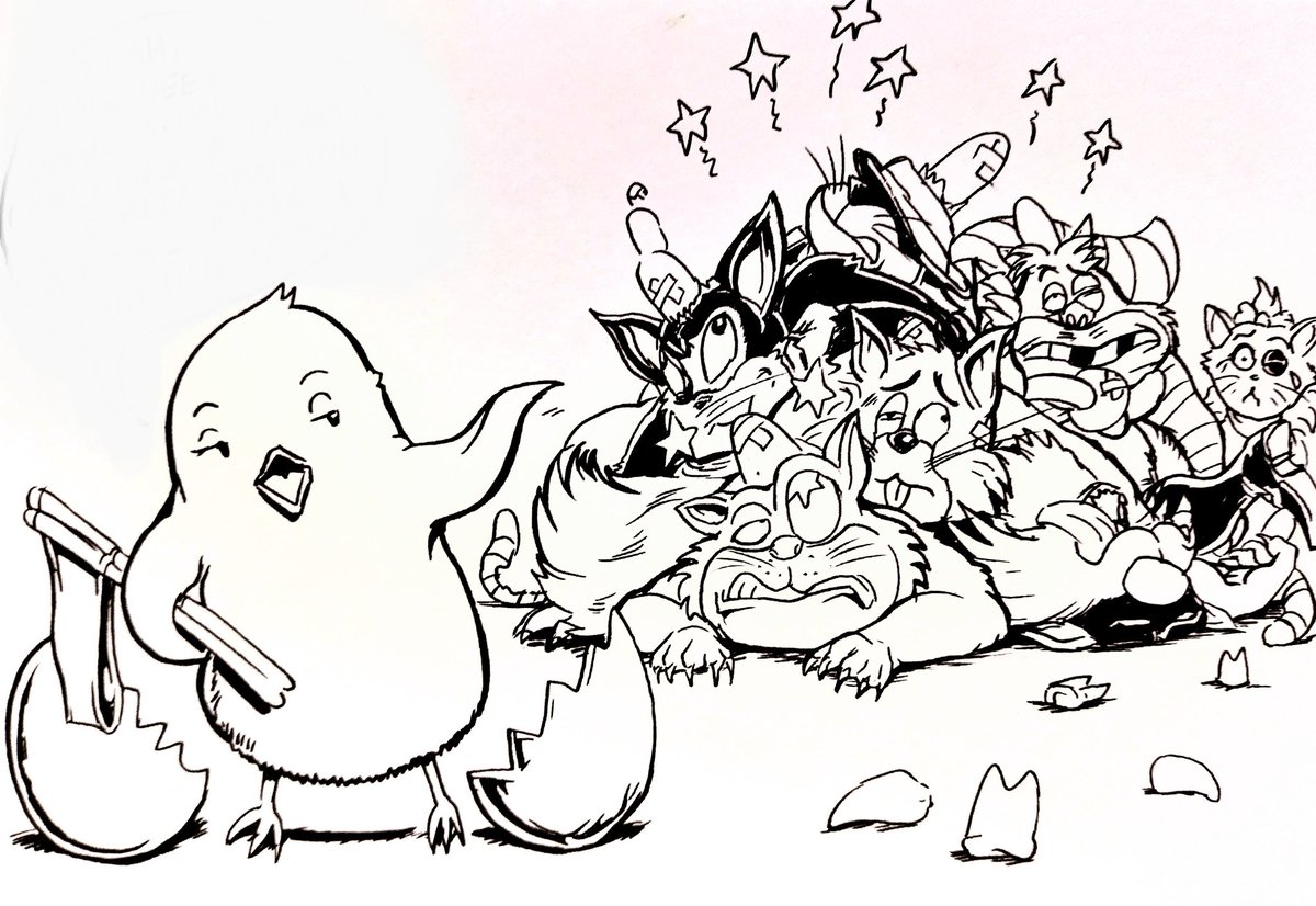 thomas_tuke's tweet photo. Happy Easter, Everyone! Here's some card arts for the family! Best wishes! -Tom https://t.co/5U6pLHCvI2 #mrtuke #thomastuke #genmavisage #indiecomics #britishcomics #britishcartoons #comics #independentcomics #happyeaster #easter #easter2025 #eastersunday #easteregg #easterbunny https://t.co/eoanku2WL0