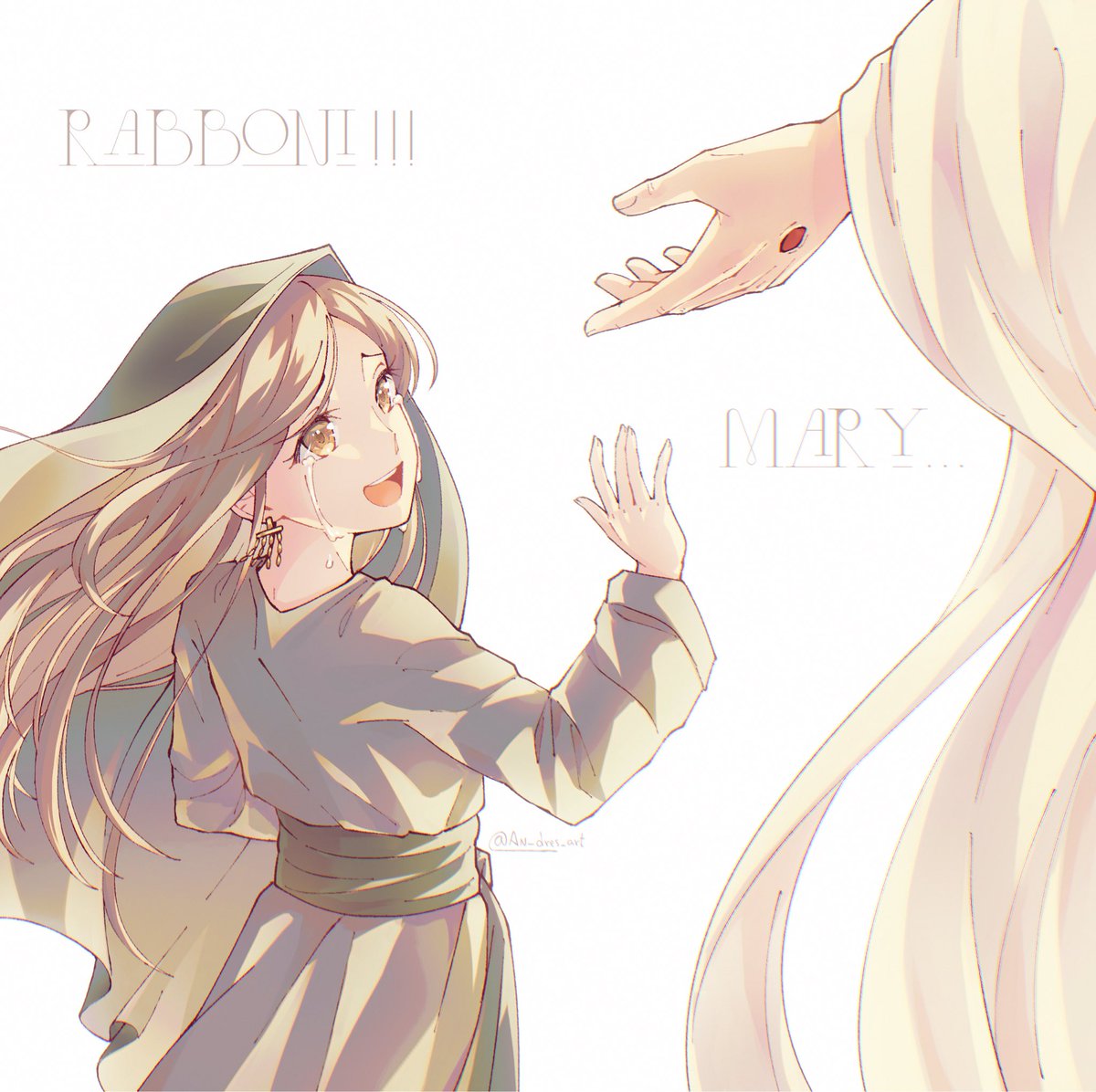 An_dres_art's tweet image. Happy Easter, Christ is Risen! 🙏🏻
Let us, like Saint Mary Magdalene, discover the joy of having the risen Christ in our lives! 🕯️