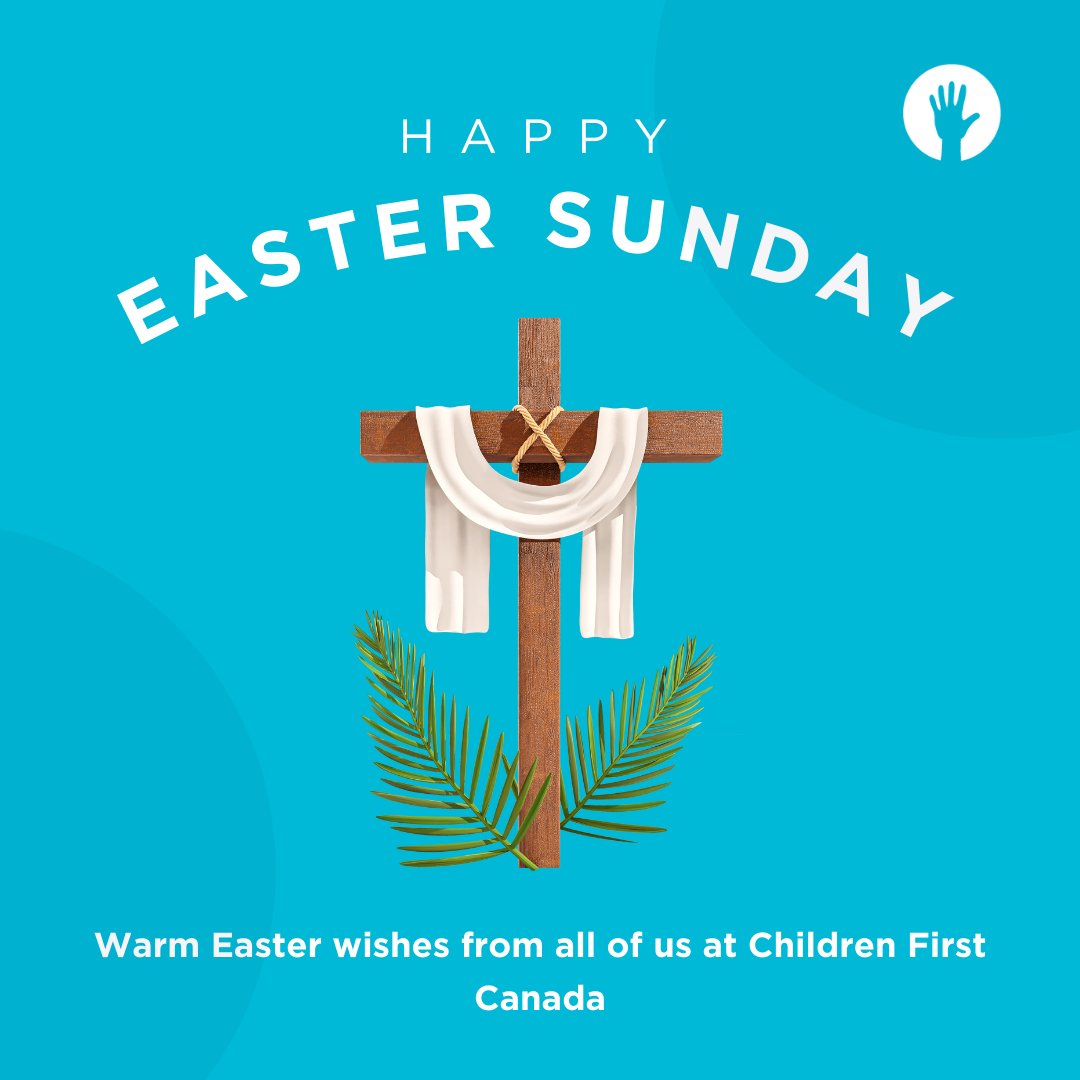 children1stca's tweet photo. 🌸 Happy Easter from all of us at Children First Canada!
Wishing you a joyful day filled with hope, renewal, and togetherness. 🐣💛 #EasterSunday #SpringHope #ChildrenFirstCanada https://t.co/MQjs5JJDAr