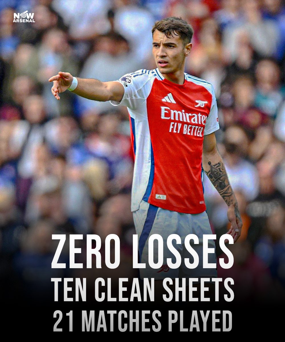 now_arsenaI's tweet photo. Arsenal are UNBEATEN in the last 21 matches that Jakub Kiwior has started in all competitions.

⚽️ 21 games played
✅ 15 wins
🤝 6 draws
❌ 0 losses
🧤 10 clean sheets

[@karthikadhaigal] https://t.co/hdthsvMQJy