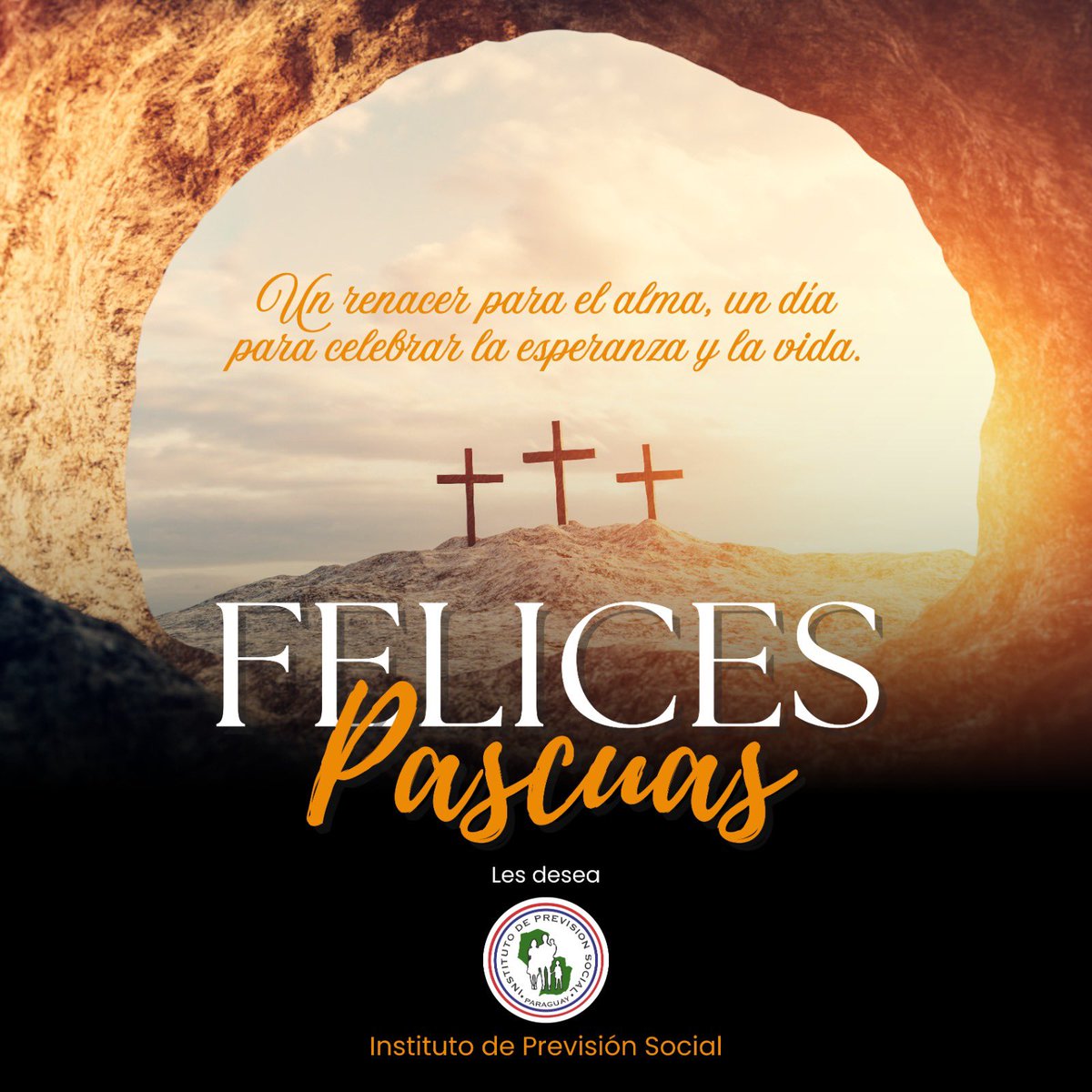¡Felices Pascuas! ✨ Que esta celebración nos renueve el alma y nos impulse a seguir fortaleciendo nuestra institución en bienestar de todos los asegurados 🕊️❤️