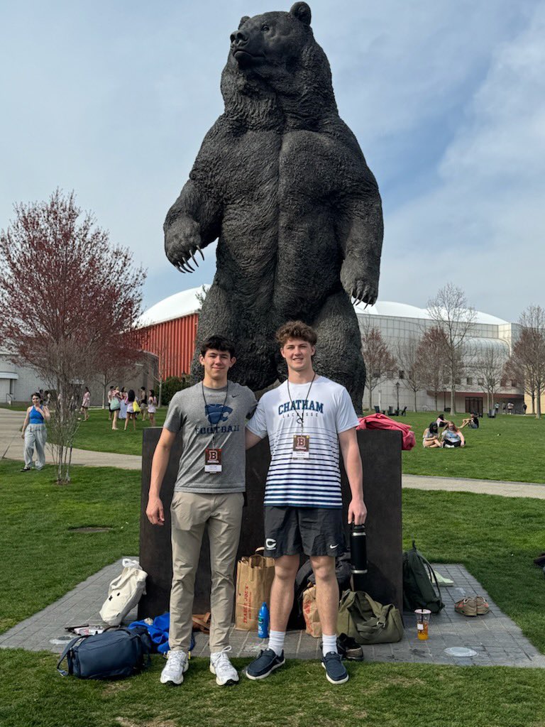 Sonny Arden (@sonny_arden) on Twitter photo Had a great time at <a href="/BrownU_Football/">Brown Bears Football</a> Junior Day! Thanks <a href="/Coach_Mul/">Dan Mulrooney</a> for taking the time to talk with me and <a href="/coachDjackson1/">Darryl Jackson</a> for showing me around campus. Looking forward to getting back to Providence soon!
<a href="/BrownHCPerry/">James Perry '00</a> <a href="/chathamfootball/">Chatham Cougars Football</a> <a href="/Coach_Pic50/">Evan Picariello</a> <a href="/PatFromEH/">Pat DiMartino</a> <a href="/HunterBigham/">Hunter Bigham</a> Had a great time at <a href="/BrownU_Football/">Brown Bears Football</a> Junior Day! Thanks <a href="/Coach_Mul/">Dan Mulrooney</a> for taking the time to talk with me and <a href="/coachDjackson1/">Darryl Jackson</a> for showing me around campus. Looking forward to getting back to Providence soon!
<a href="/BrownHCPerry/">James Perry '00</a> <a href="/chathamfootball/">Chatham Cougars Football</a> <a href="/Coach_Pic50/">Evan Picariello</a> <a href="/PatFromEH/">Pat DiMartino</a> <a href="/HunterBigham/">Hunter Bigham</a>