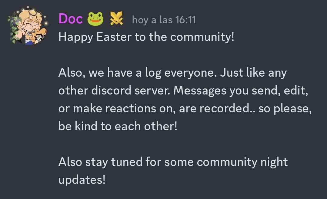 thatdoma's tweet photo. You better be logging Will's messages too, from Chris's server as well... if you know what I mean. #DAGames #WeStandWithWill https://t.co/eBCu4Xi4HC