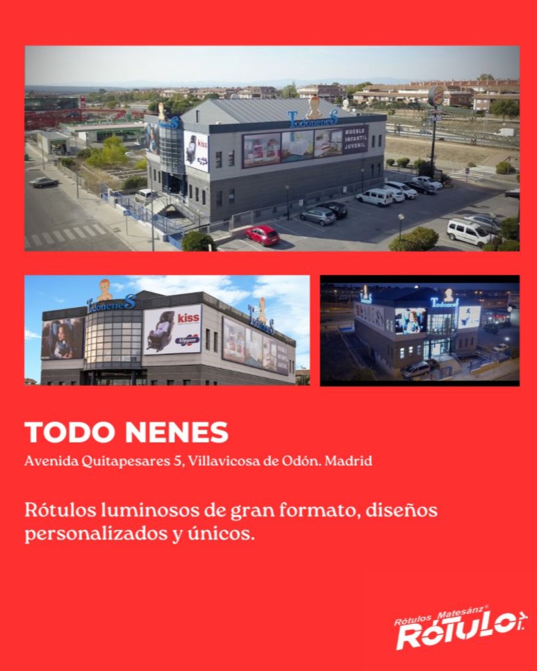 Rotulosmatesanz's tweet photo. 👶✨ Los muñecos de @TodoneneS brillan con luz propia! 
Letreros luminosos con iluminación LED y diseño personalizado para una identidad de marca única.
🔹 Estructura resistente
🔹 Iluminación LED
🔹 Máxima visibilidad

#RotulosMatesanz #RotulosComerciales #RotulosLuminosos https://t.co/Hv39ryCJTl