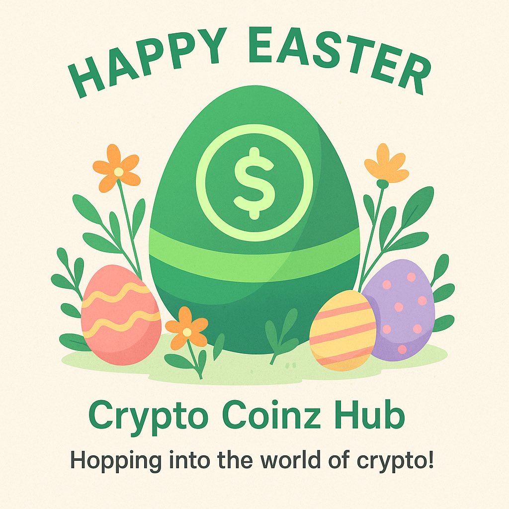 cryptocoins89's tweet photo. Hoppy Easter from Crypto Coinz Hub!
Crack into crypto and celebrate smart #CryptoCoinzHub #EasterVibes #CryptoEaster #Web3Life #HoppyEaster #CryptoCommunity #FutureOfCrypto https://t.co/IdAJq7yIuh