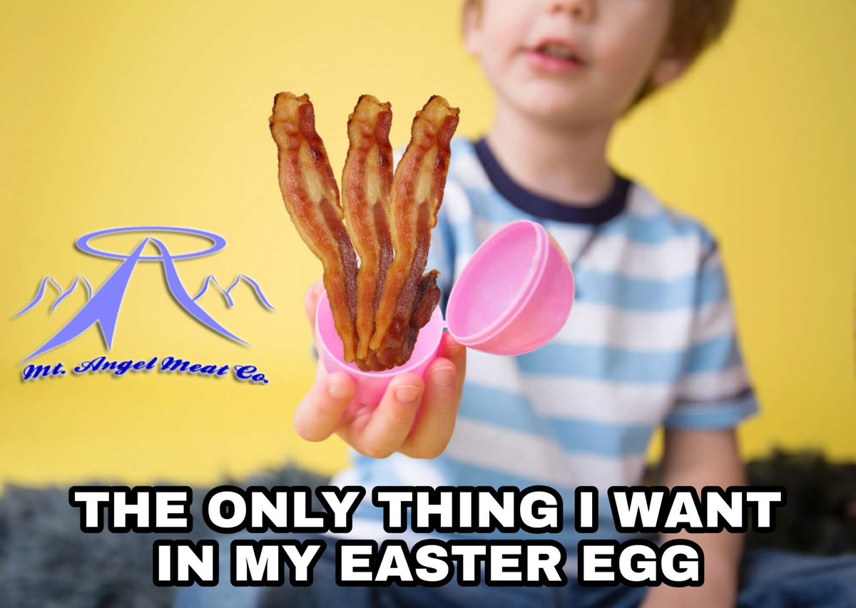 MtAngelMeat's tweet photo. Happy Easter 🐰 🐣 🥚🪺

#bacon #HappyEaster #EasterSunday #meat #meme https://t.co/eI7F6vII80
