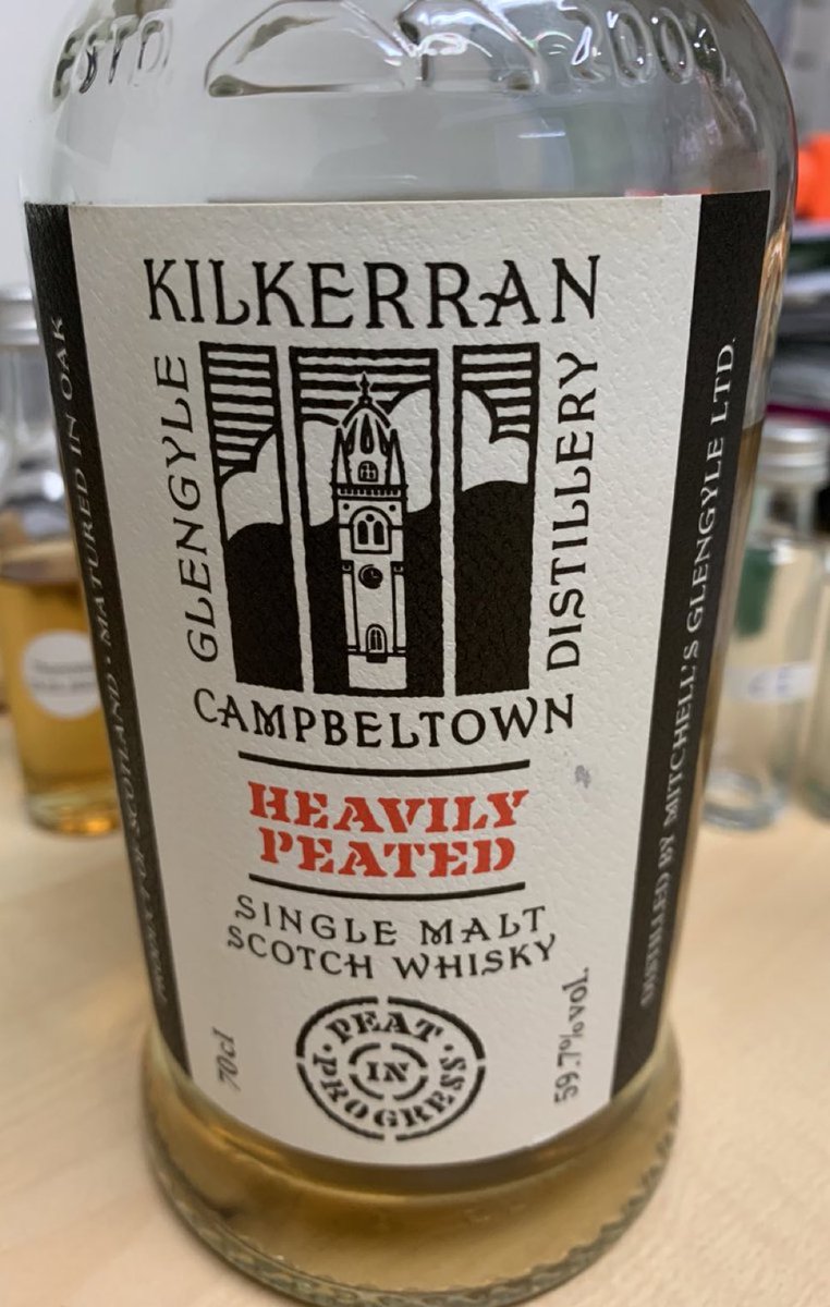 FatWhiskyBoy's tweet photo. Maybe too young @KilkerranWhisky #singlemalt #scotch #whisky heavily peated batch 3🤔 heavily peated-no doubt, but on the other hand a little too one-dimensional and too young. I don’t have a problem with young peated whiskies, but this one just doesn’t work for me, 5 out of 10😔 https://t.co/rzh5lwkROf