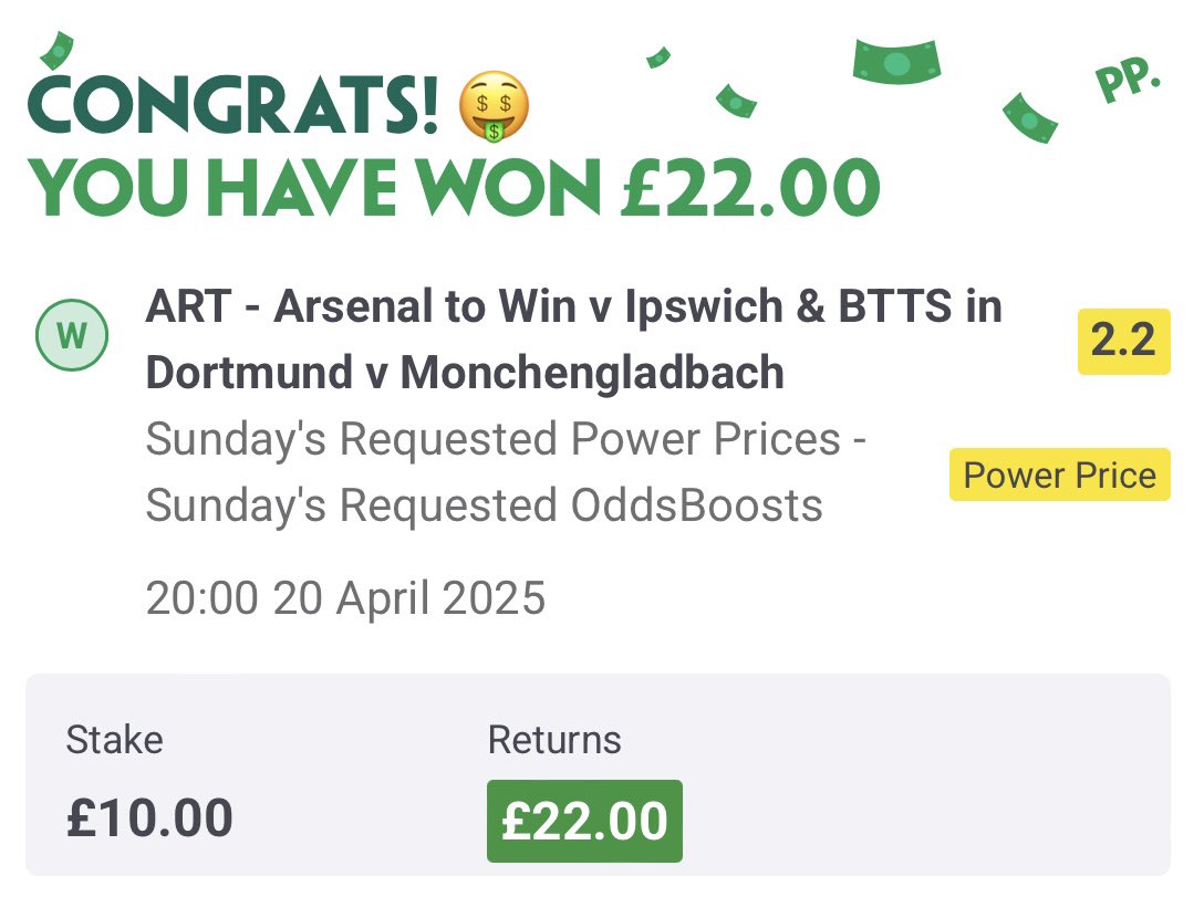 Boosted Double winner! ✅

It was sent out in my free email this morning. 🤝🏼

Get my emails: bit.ly/GemBet-Email-

We’re now also onto Italy for Train Bet 3.