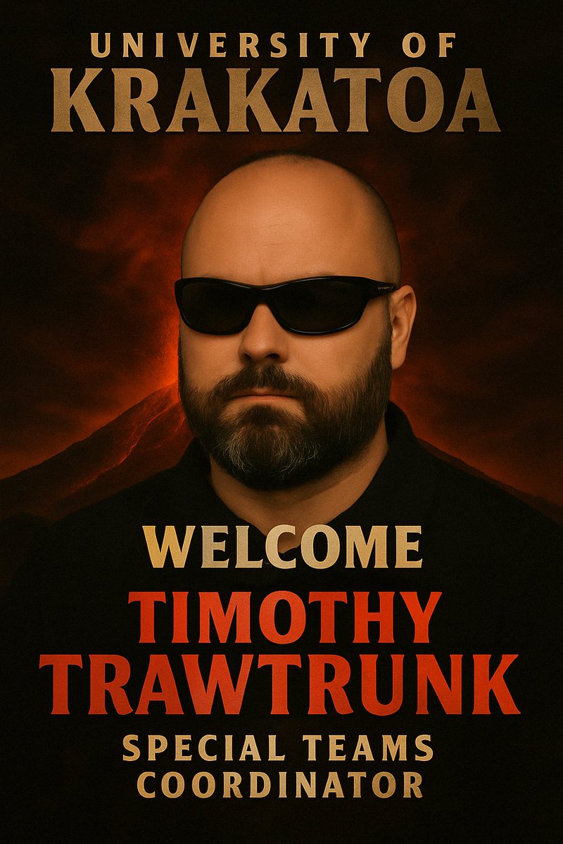 CoachVernCal's tweet photo. With that being said, I have begun to appoint my staff and we have brought on four extraordinary gentlemen so far. Please welcome them aboard. @LouSputthole1 @RichieRhino1975 @Uncle007_ @timothytraw #KRAKATTACK https://t.co/5JRbFSKnui