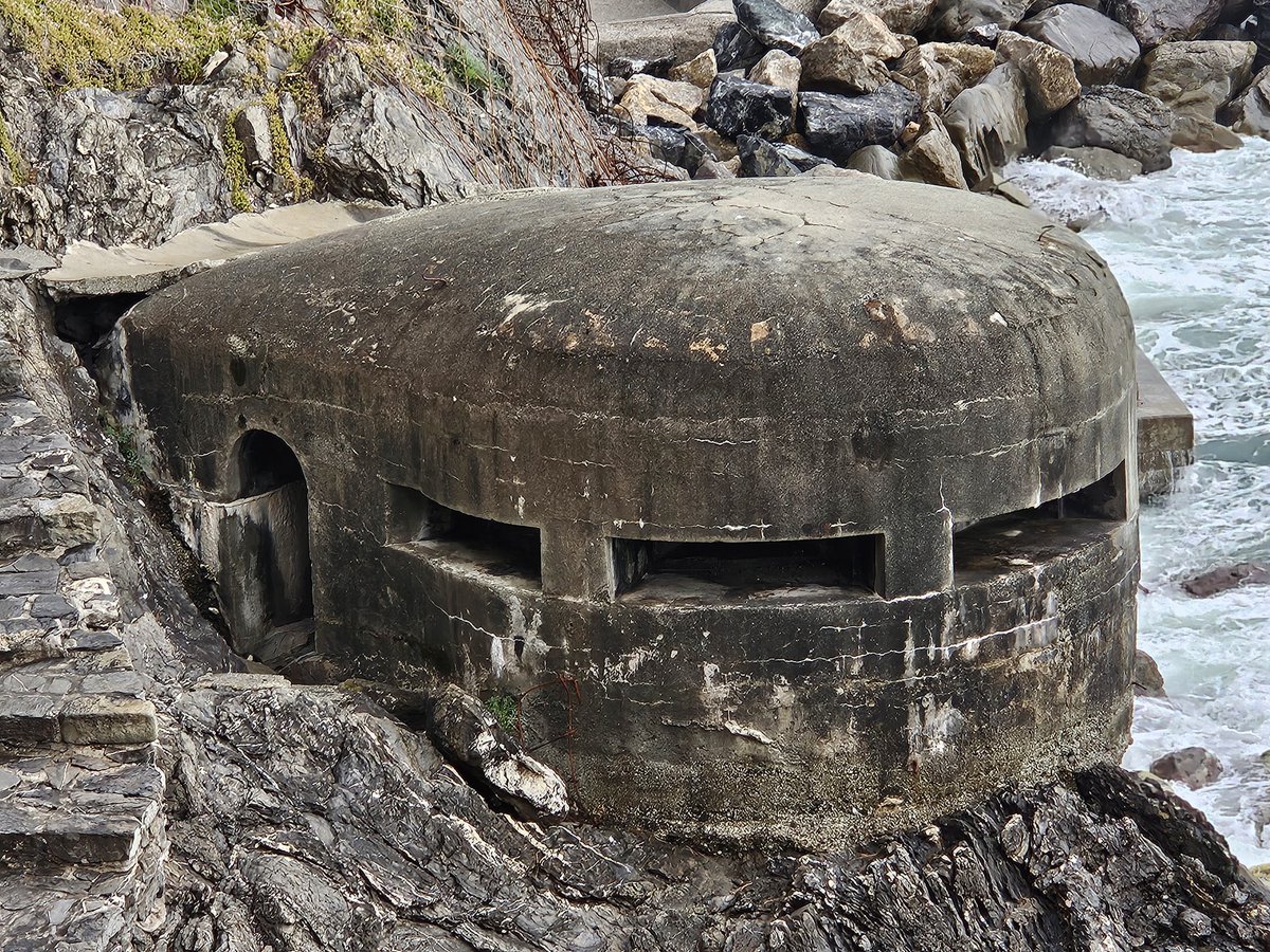 WW2 Bunker in Monterossa, Italy we came across today on our hike