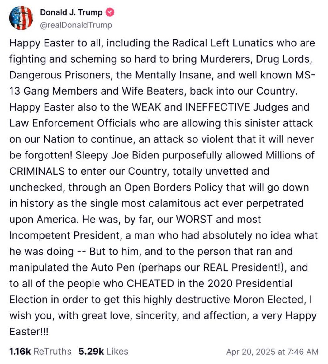 I was cared for by kind, loving Hispanic immigrants as a child. Half U.S. farmworkers are undocumented. Their crime rate is 50% of U.S. citizens

We can agree immigration needs repair, and all violent crime should be tried w/ evidence
  
Despots peddle demonization and hyperbole