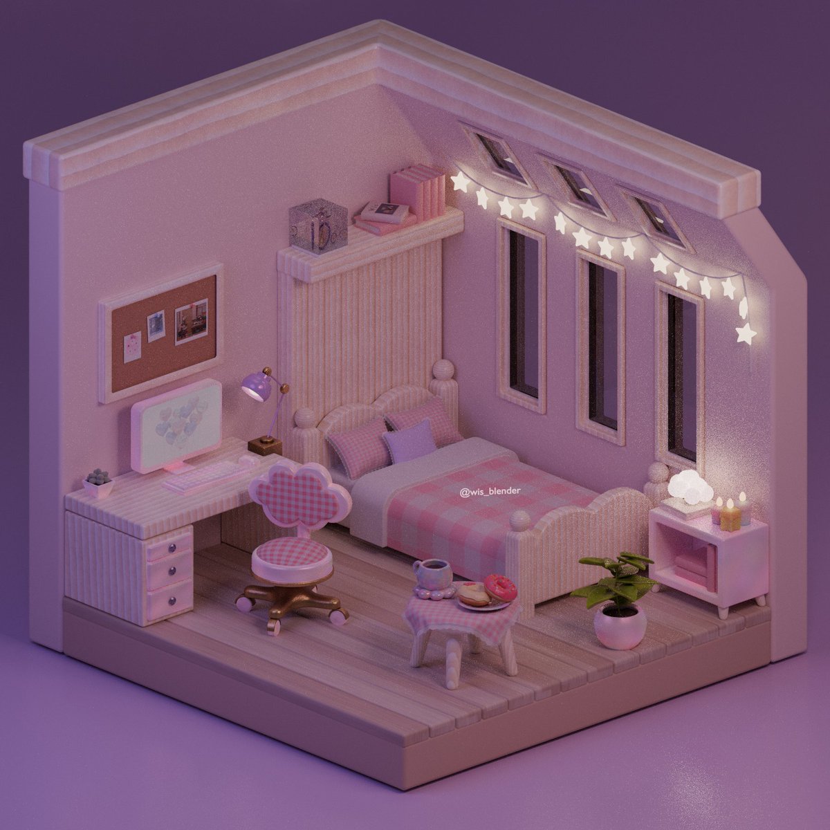 wis_blender's tweet photo. wip ꕀ️꙳♡⟡

#10日でBlender練習帳 #blender #blender初心者 #3DCG https://t.co/4xqhmqyzGJ