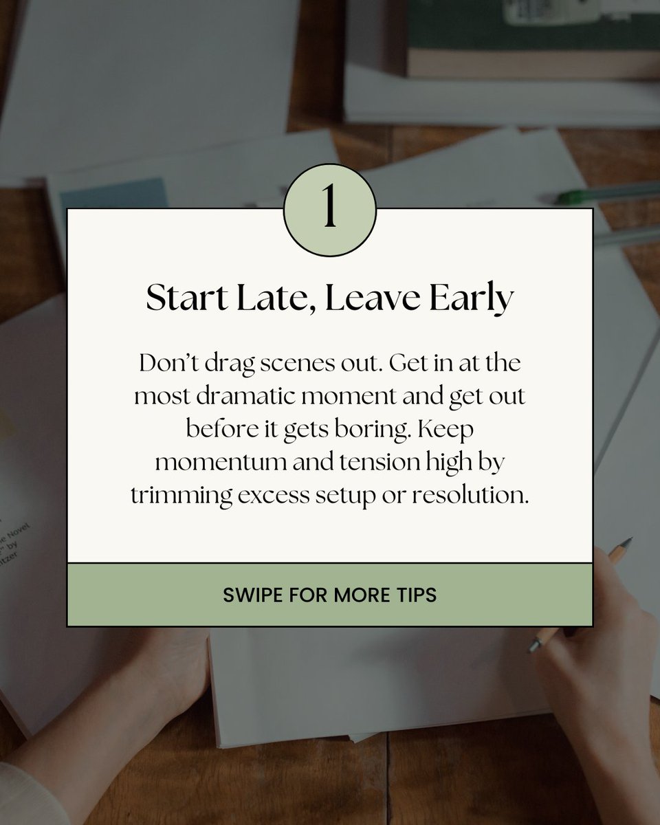 CommQuest42's tweet photo. Scripts feeling flat? Characters saying too much? Plot dragging on?

We got you.
Here are 3 simple tips to level up your scriptwriting game—without getting overwhelmed.
Because the best stories are sharp, structured, and say more with less.

#CommQuest #StudentFilmmakers https://t.co/BnWhgPp9SN