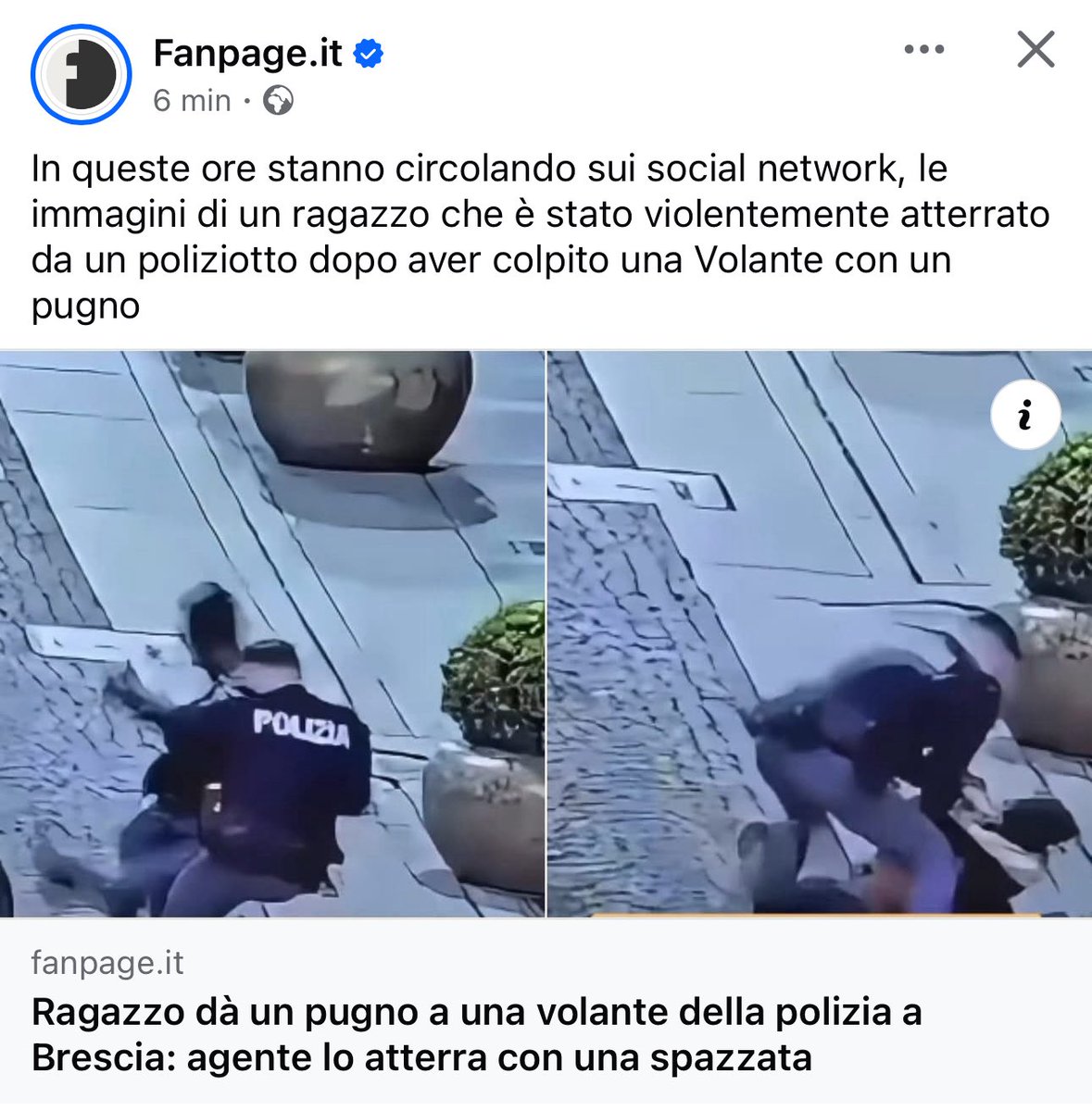EnzoCare3's tweet photo. Premiate il poliziotto e chiudete Fantapage. https://t.co/lreETbhKXD