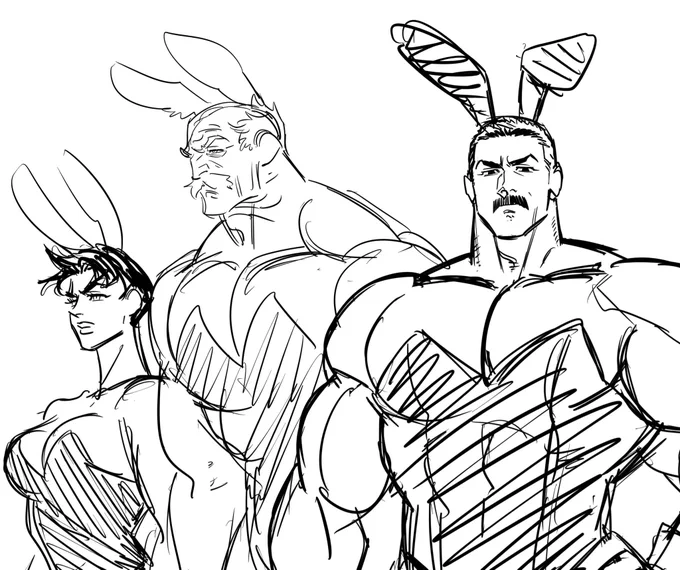 🐰conquest が可愛くてに触発されてわたくしも描きたくなってしまい……清書するか分かんない 