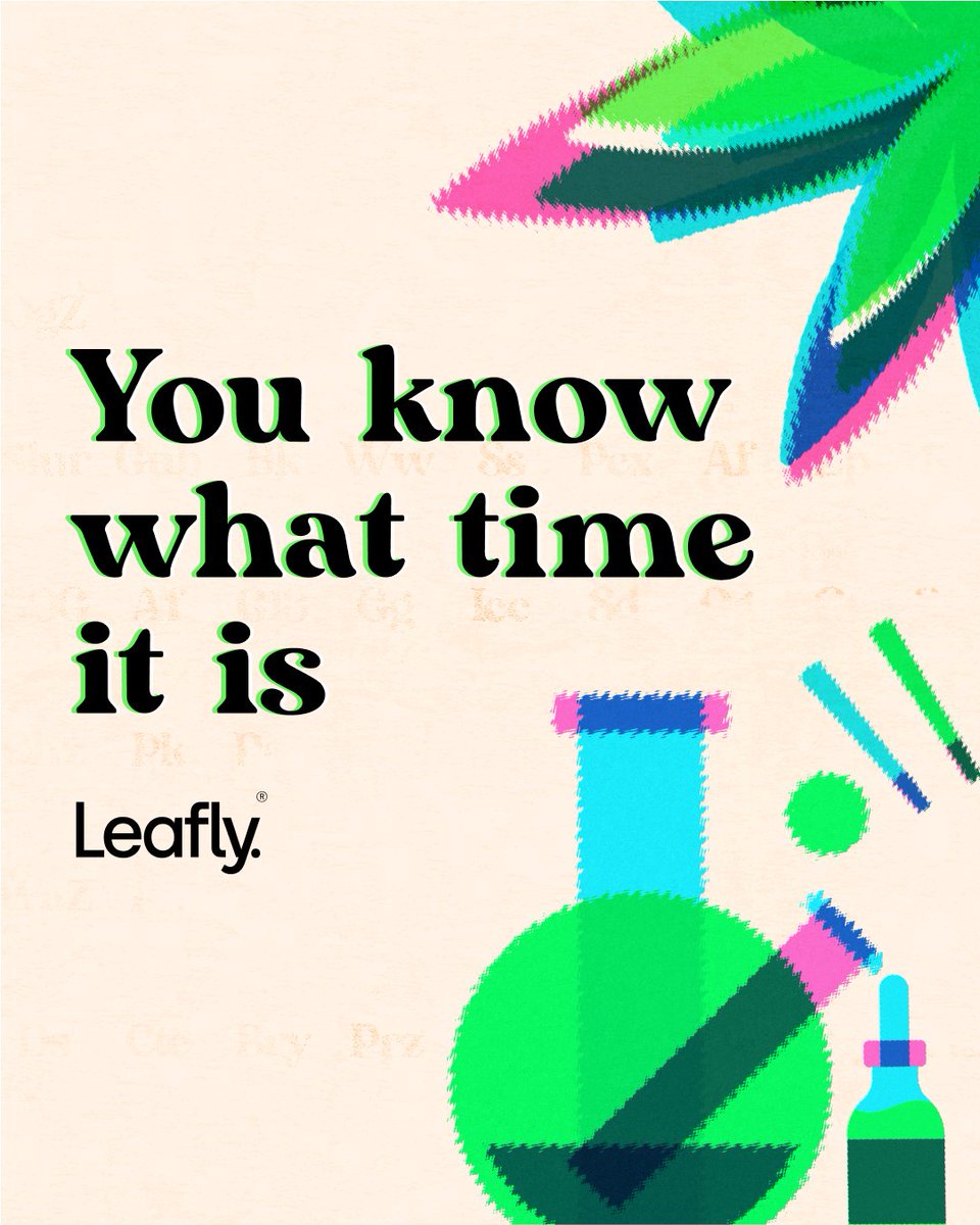 Leafly's tweet image. Today isn’t just about the high holiday—it’s about connection. Whether you're lighting up with friends, hanging with family, or vibing with your community, today is a celebration of how far we've come together. And let's not lose sight of all the work yet to be done. Let’s spark…