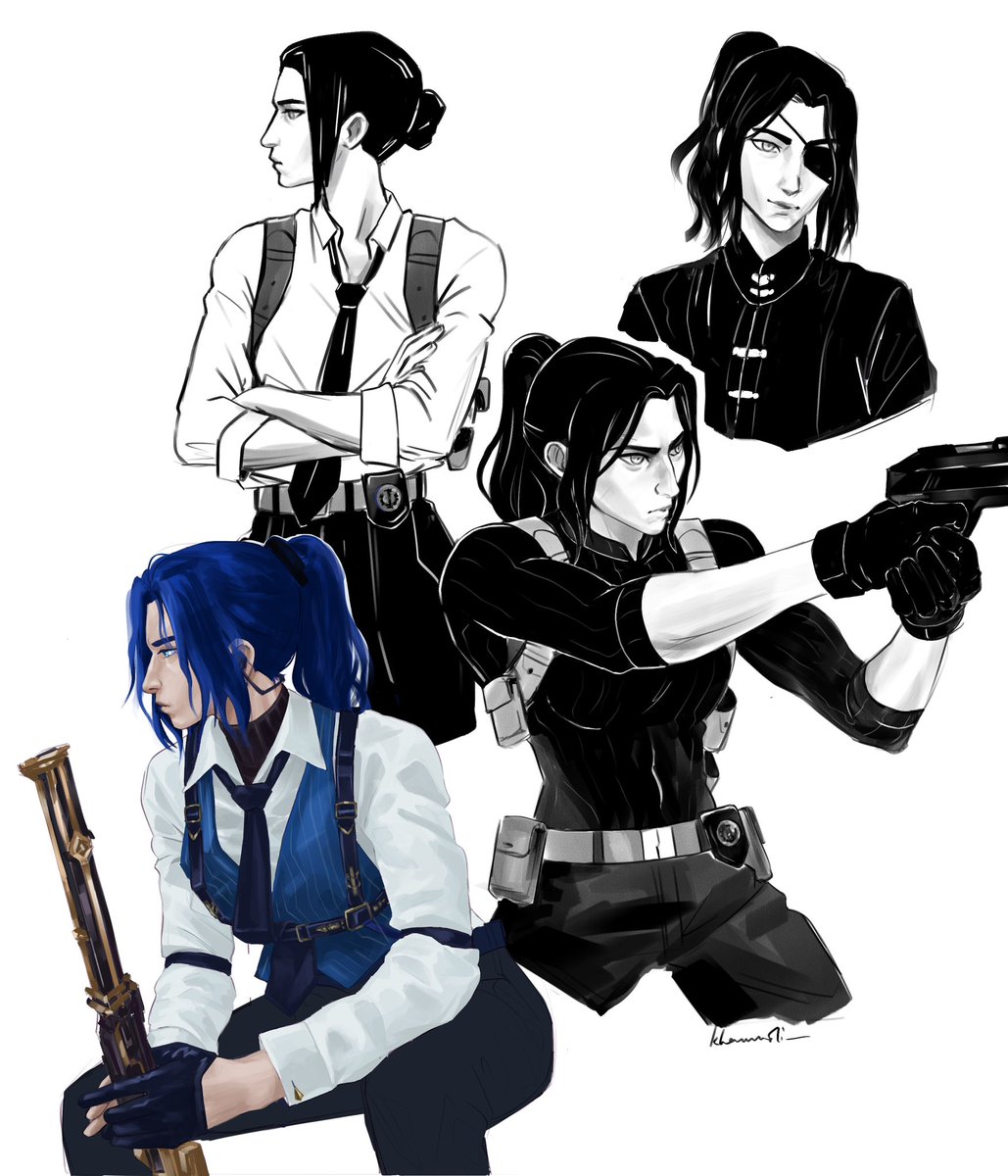 khannoli_'s tweet image. sorta requested caitlyn sketches