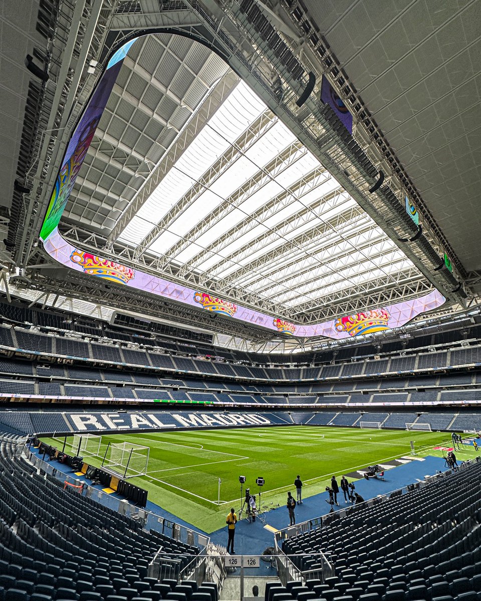 realmadrid's tweet photo. 🏟️✖️🤍 https://t.co/cq4qqH2ymB